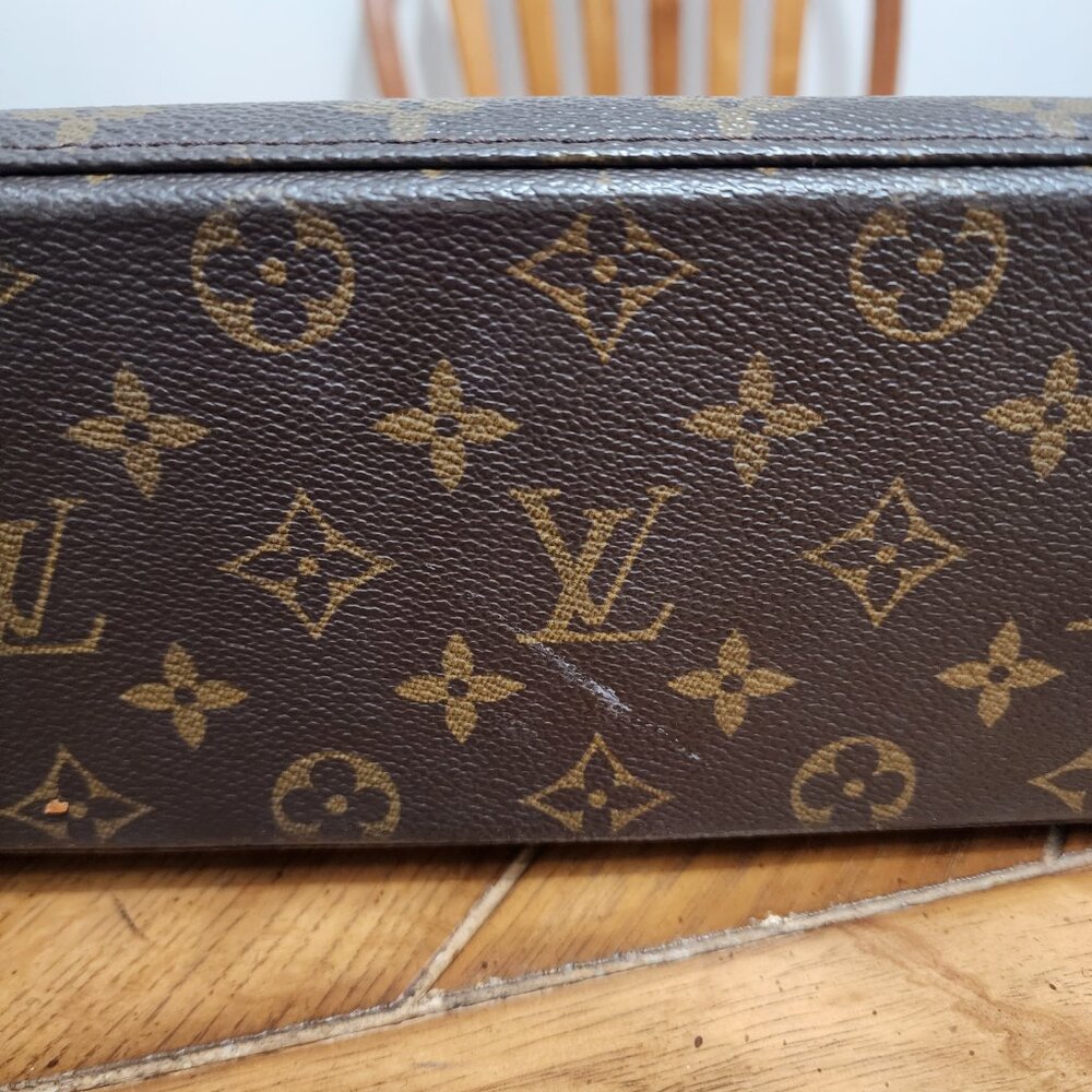 Louis Vuitton Dark Brown Monogram Tote - Picture 8 of 16